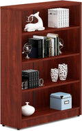 5-Shelf White Wood Bookcase O3163