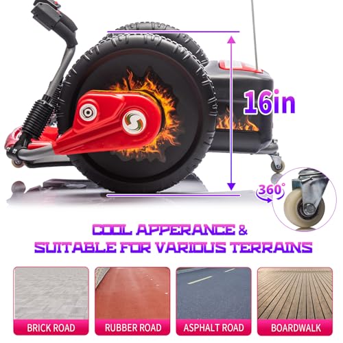 Red 12V Electric Drifting Go Kart with 16-Inch Big Wheel E426467