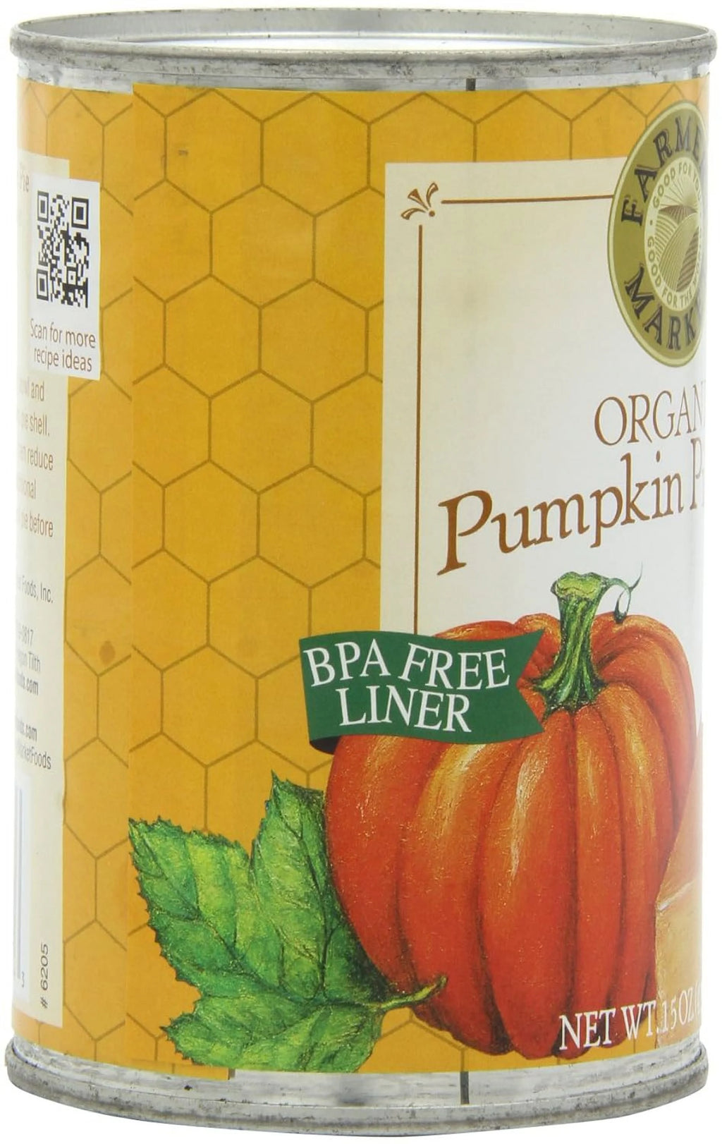 Organic Canned Pumpkin Pie Mix 15-Ounce Cans Pack Of 12 C126