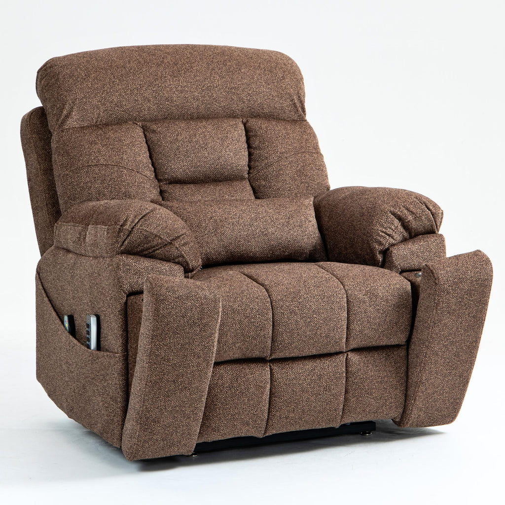 4-Motor Lay Flat Power Lift Recliner Chair with Heat & Massage K9702