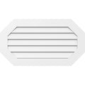 PVC Horizontal Elongated Octagon Gable Vent Q64339