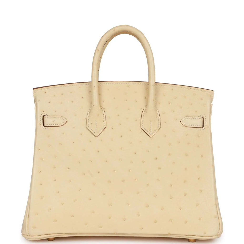 Vanille Ostrich Handbag M18376