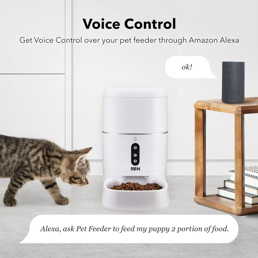 Smart Pet Feeder 6L Automatic Food Dispenser with Portion Control O92492