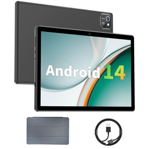 10 inch Android 14 Tablet 6GB RAM 64GB ROM Black Y204732