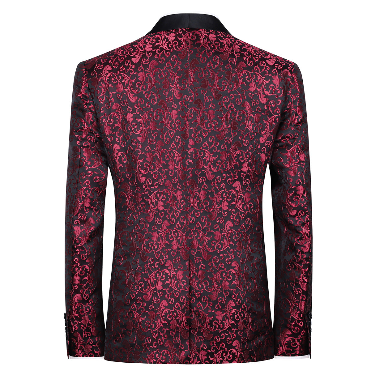 Floral Blazer with Notched Lapel J12796