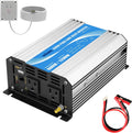 600W 12V DC to 110V 120V Pure Sine Wave Power Inverter with Remote Control Dual AC Outlets USB Port U50361