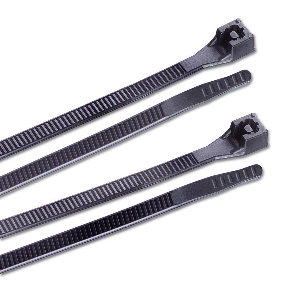 Black Cable Tie Assortment 1000-Pack P821