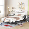 Twin Size Car-Shaped Platform Bed with Storage Shelf M467633