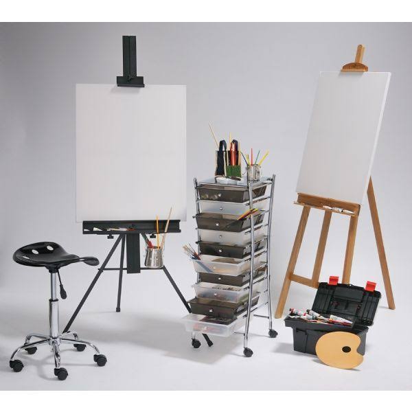 Clear/ Smoke 10-Drawer Storage Cart M8952