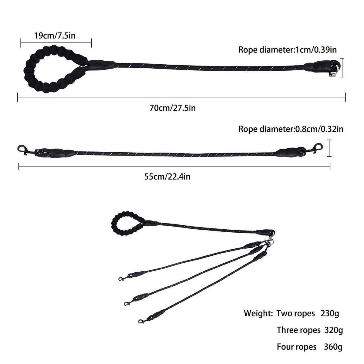 No Tangle Nylon Dog Leash O831879