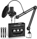 Large Diaphragm Multi-Pattern Condenser Microphone with Shock Mount, Pop Filter, and XLR Cable F74034