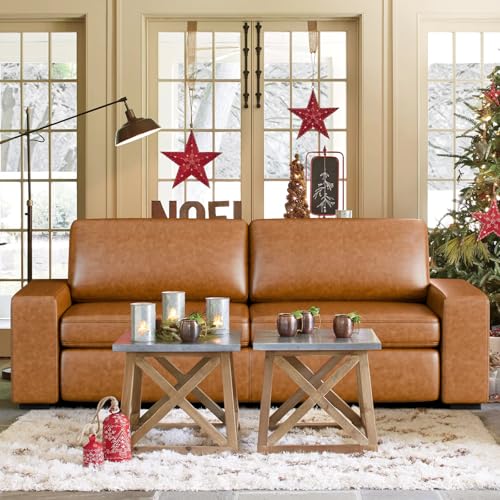 85" Natural Linen 3 Seater Sofa O61798