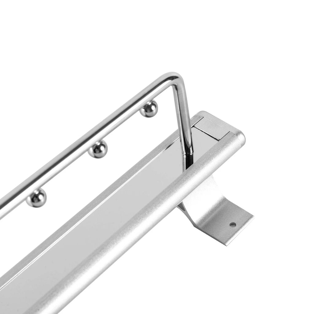 Stainless Steel Clothes Rail Retractable Closet Pull Out Rod 46x14x10cm G12846