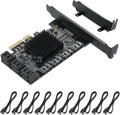 PCIE to SATA 3.0 6 Gbps Expansion Card with 16 SATA Cables B23479