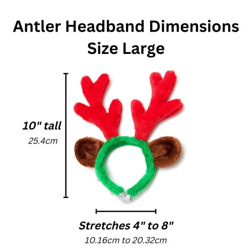 Christmas Reindeer Antlers with Ears for Large Dogs K911483