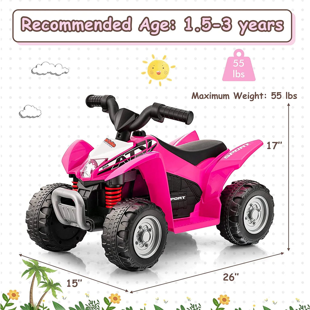 Blue 6V Battery Powered Kids Ride On ATV M81042