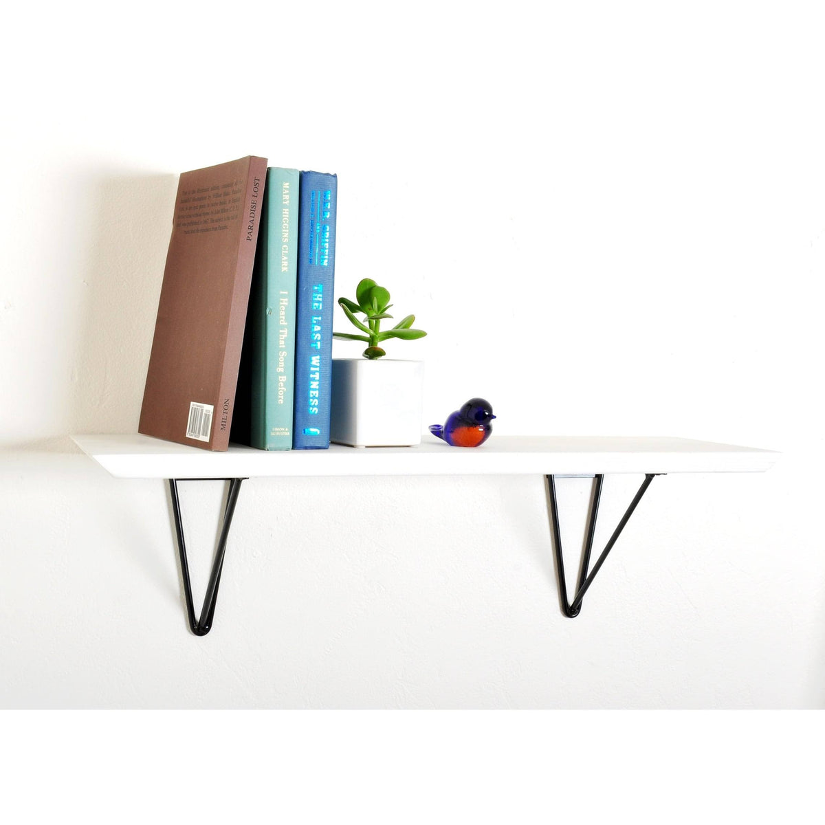 Dark Brown Wood Bracket Shelf F622