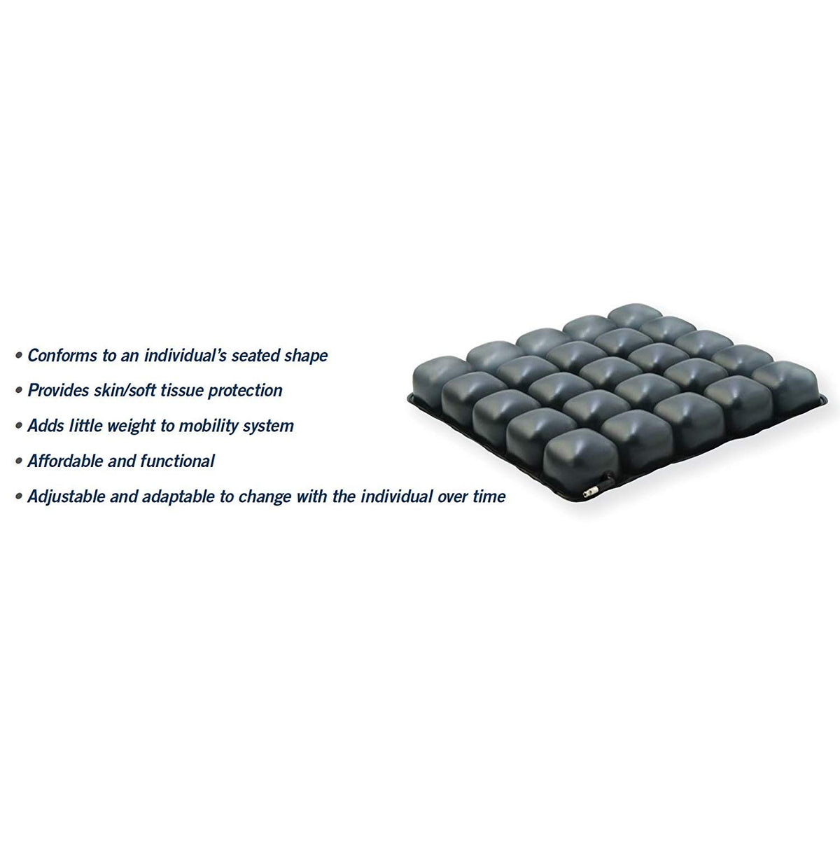 Heavy Duty Inflatable Wheelchair Seat Cushion with Stretchable Cover Q450