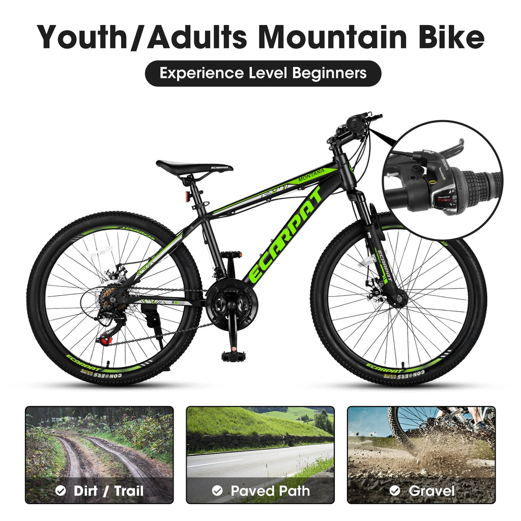 24 inch 21-Speed Aluminium Mountain Bike with Disc Brake Y132