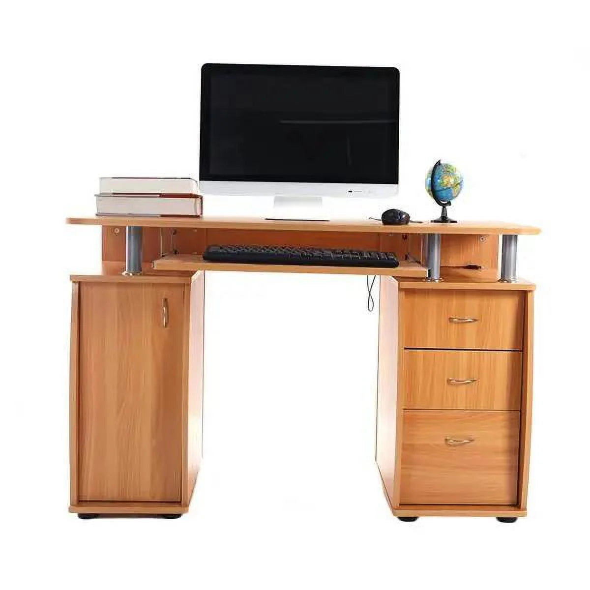 1pc Wood Computer Desk with Drawers P332