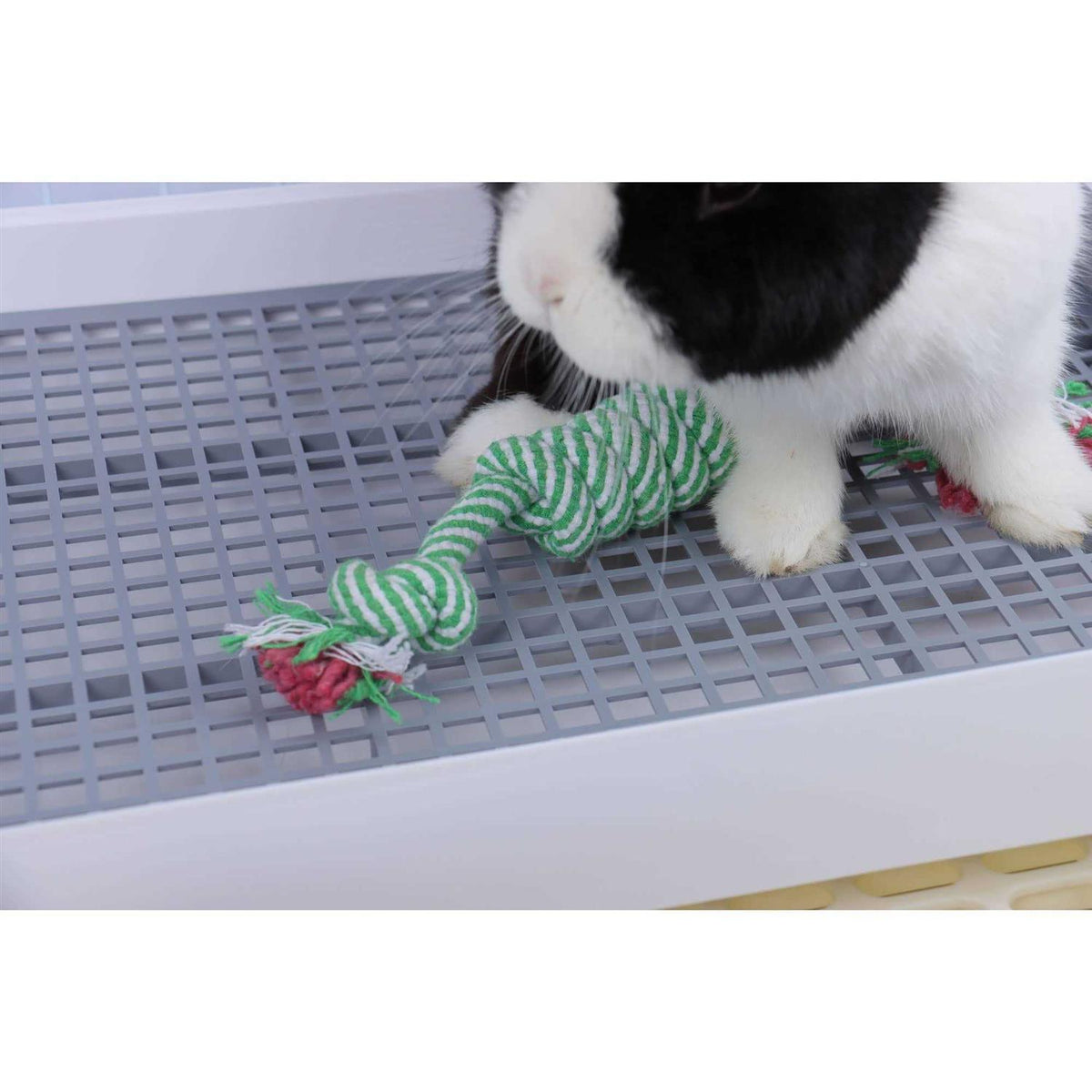 Super Large Rabbit Litter Box with Grate Litter Pan K430