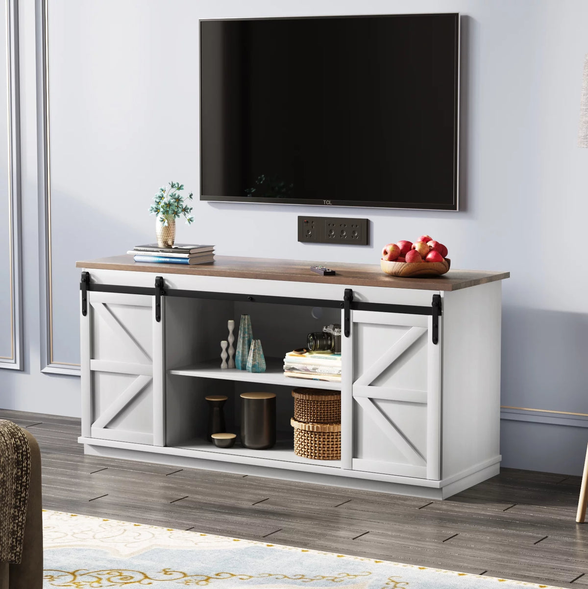 White TV Stand R34078