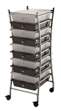 Clear/ Smoke 10-Drawer Storage Cart M8952