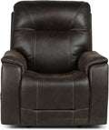 Saddle Brown Leatherette Power Recliner Chair G625