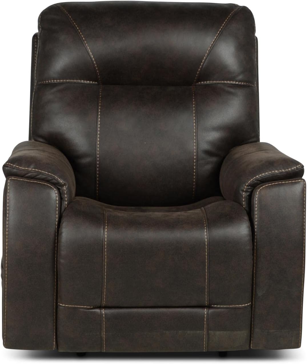 Saddle Brown Leatherette Power Recliner Chair G625
