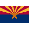 5-Foot by 8-Foot Nylon Arizona State Flag with Canvas Header and Grommets X693