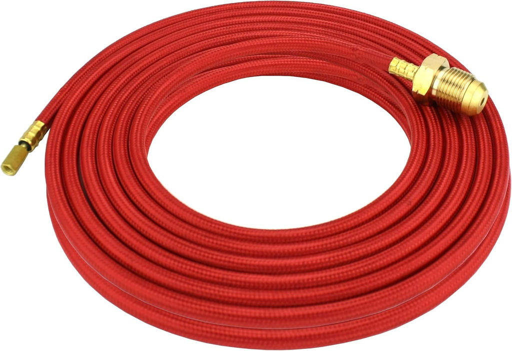 25 Feet Super Flex Red Braided Power Cable for 20 Series Water-Cooled TIG Torches, Pack of 2 V8802