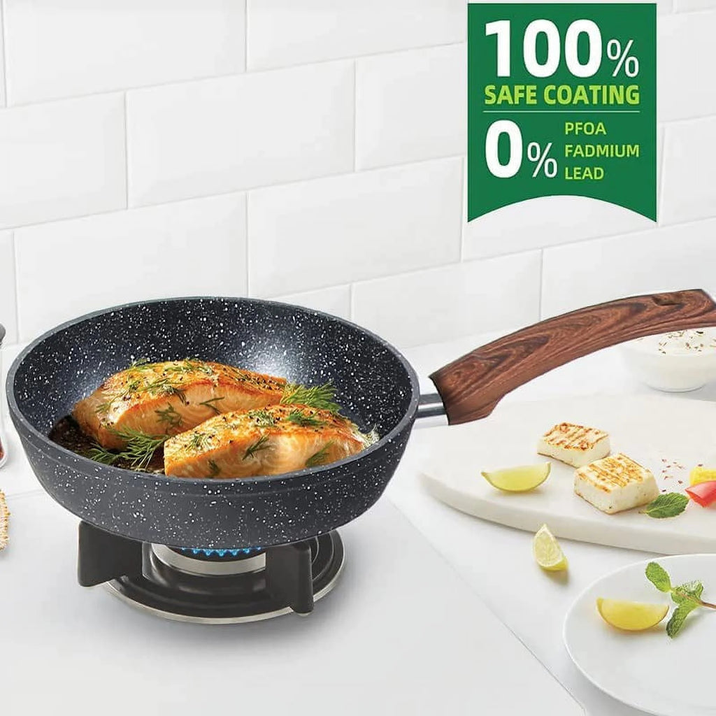 12 Piece Black Nonstick Induction Cookware Set P414