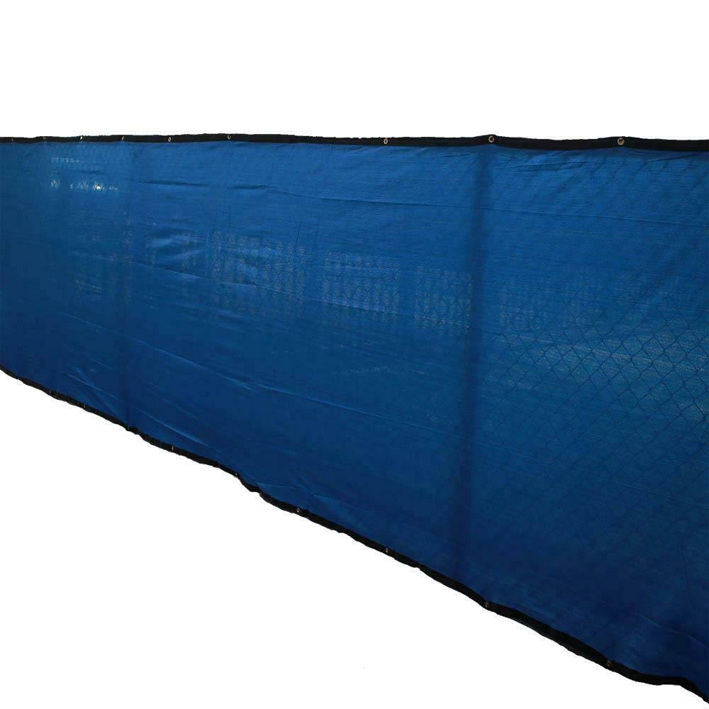 72 in. H x 600 in. W Polyethylene Blue Privacy Wind Screen Garden Fence S3471