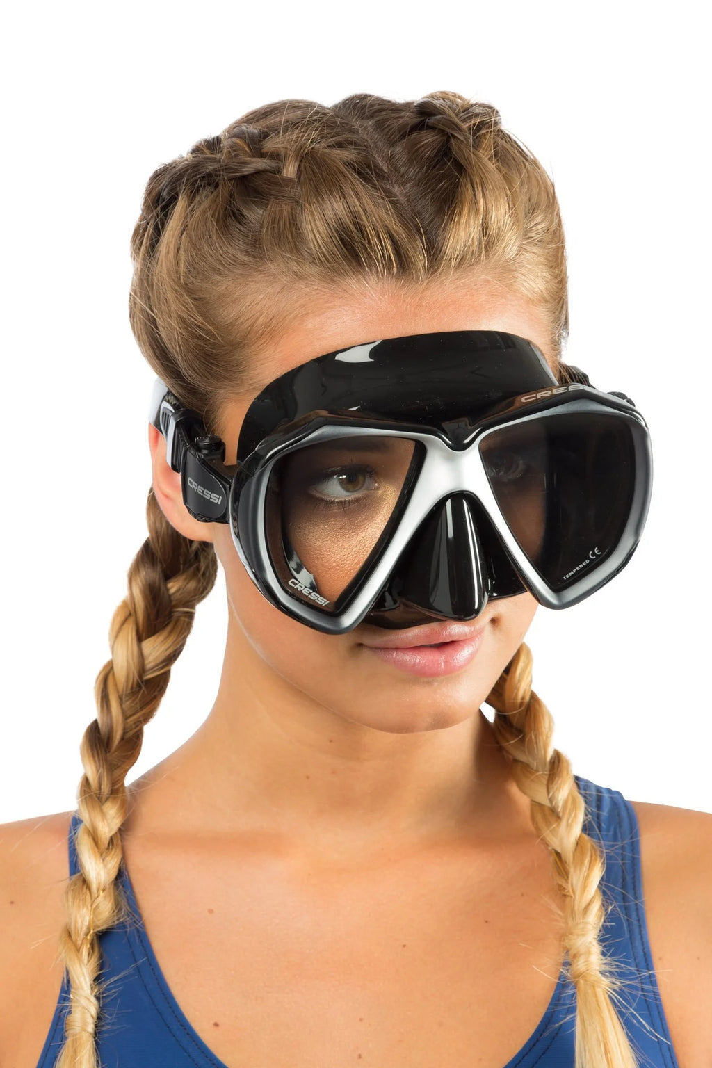 Black Silver Diving Mask Q355