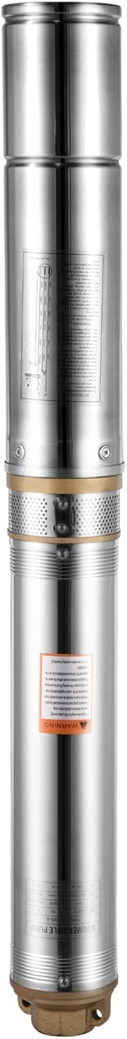 1 HP 33GPM 207ft Head Submersible Stainless Steel Well Pump T3128