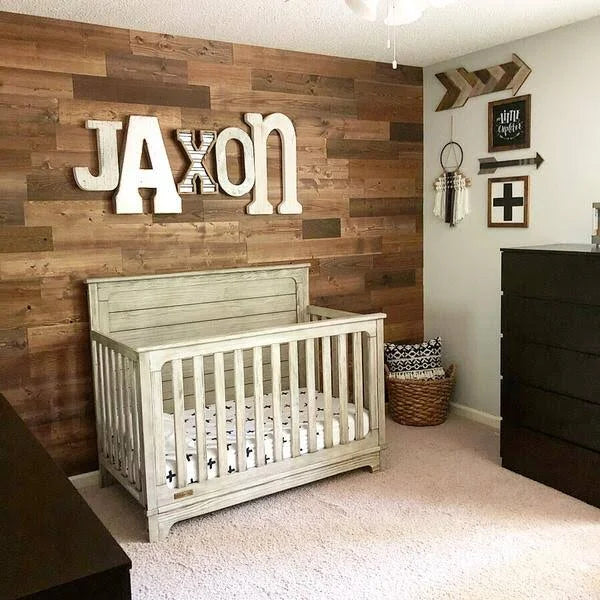 Reclaimed Wooden Wall Planks, Peel and Stick, 10 Sq. ft Q738145