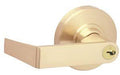 Satin Brass Privacy Door Lever Set Y911244