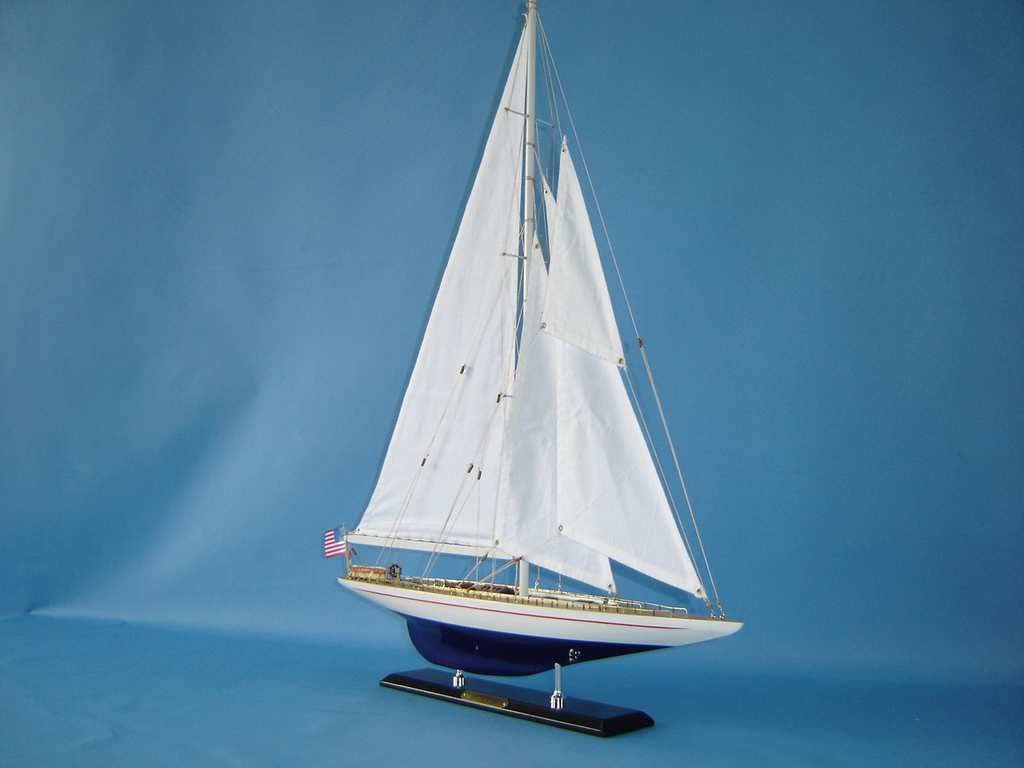 Wood Sailing Yacht Model J1176