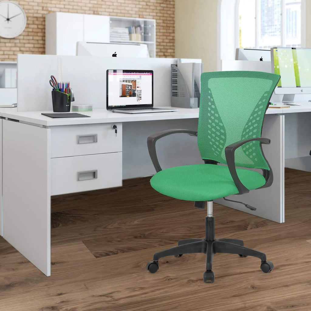 Green Mesh Ergonomic Office Chair with Armrests U321918
