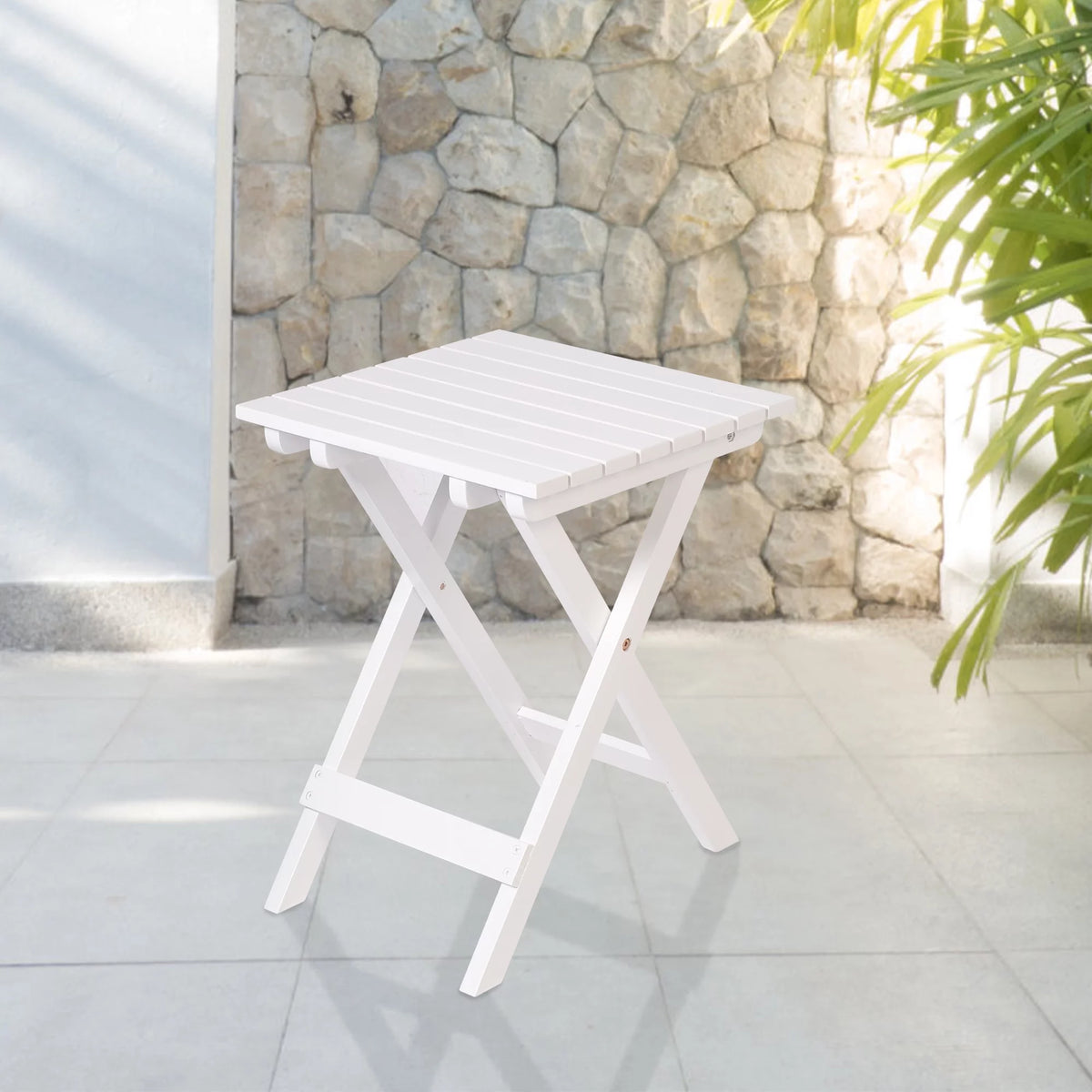 Folding Wooden Square Side Table X134