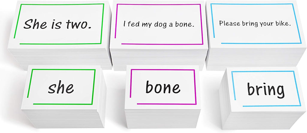 1200 Sight Word and Sentences Reading Flash Cards X95280