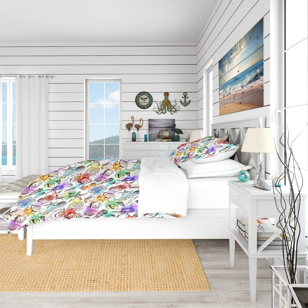 Nautical Coastal Bedding Set Twin Duvet Cover Y646