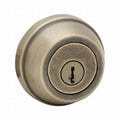Antique Brass Single Cylinder Deadbolt I734