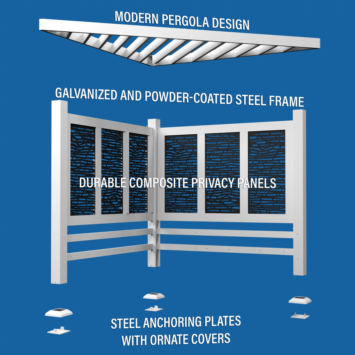 Steel Cabana Pergola A47683