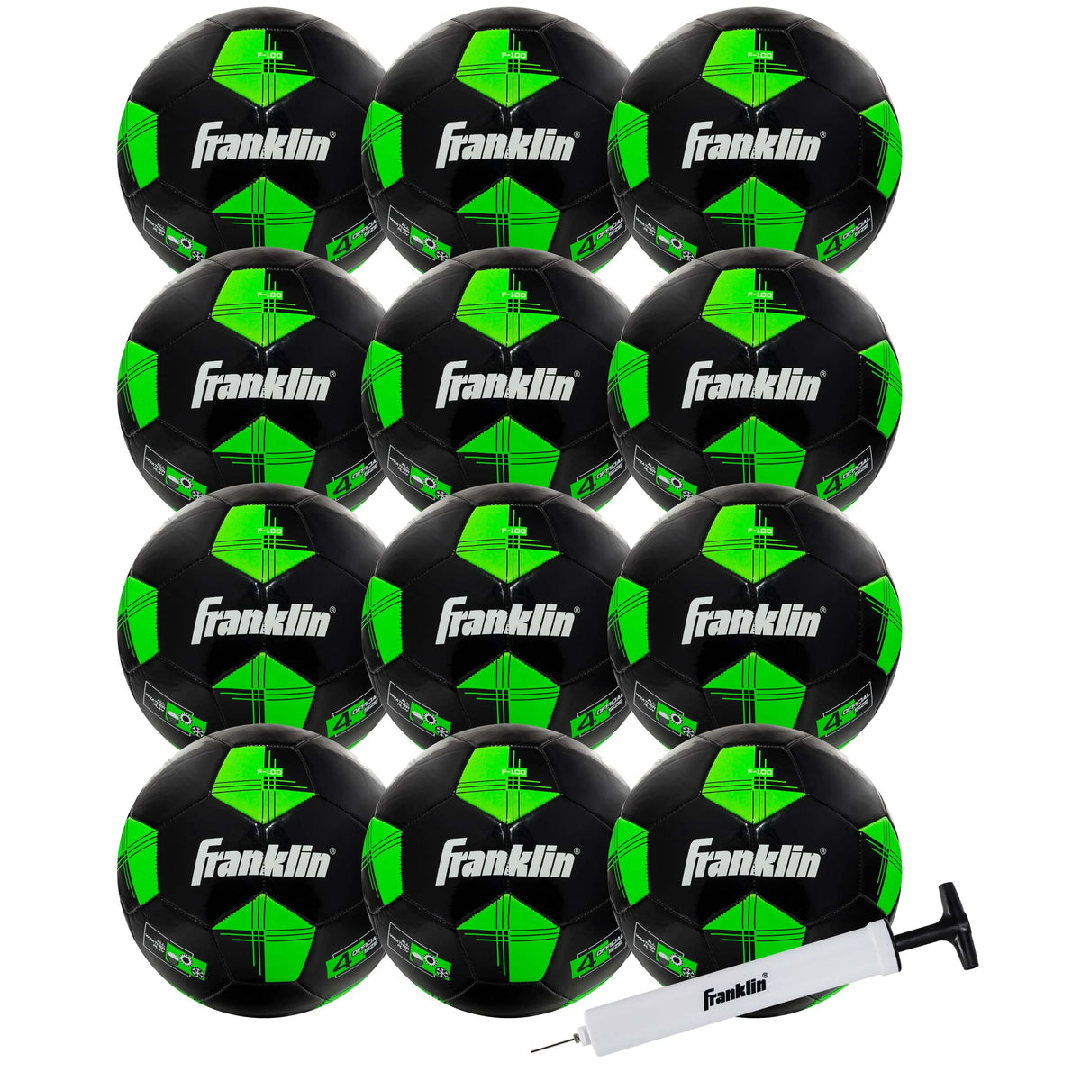 Youth Size 4 Soccer Balls 12 Pack R35273