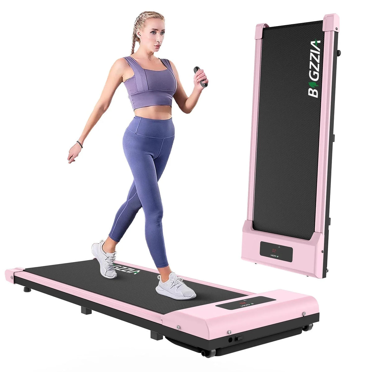 2 in 1 Under Desk Treadmill with Remote Control and LCD Display O8994