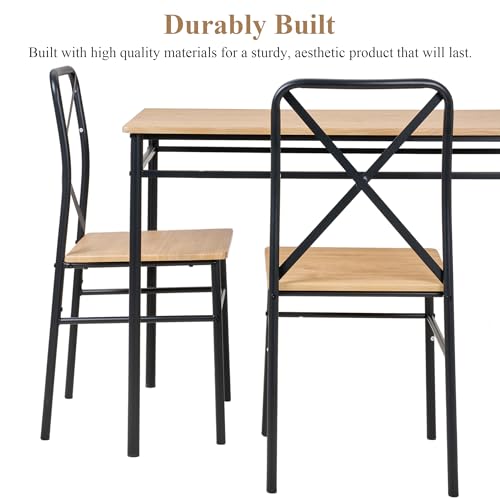 5-Piece Kitchen Dining Table Set with 4 Chairs Q238