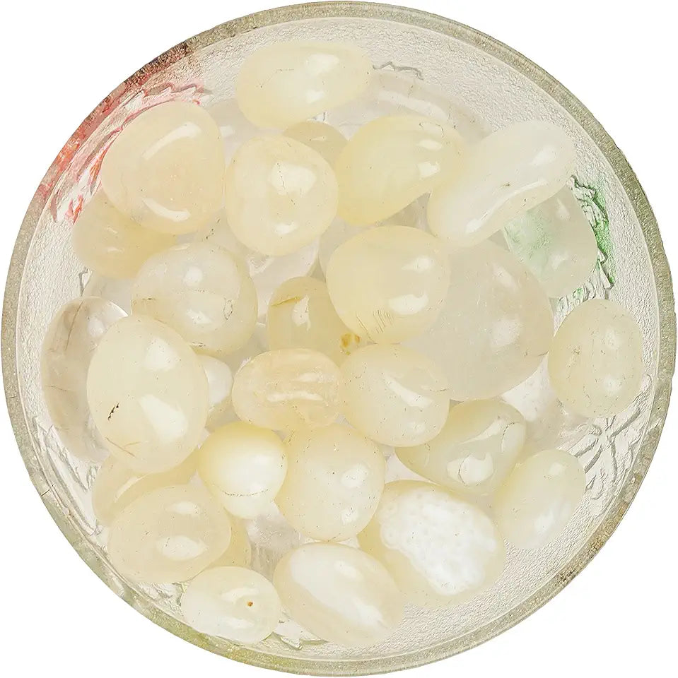 Yellow Onyx Crystal Tumbled 100 Grams Pack of 7-9 Pc T5213