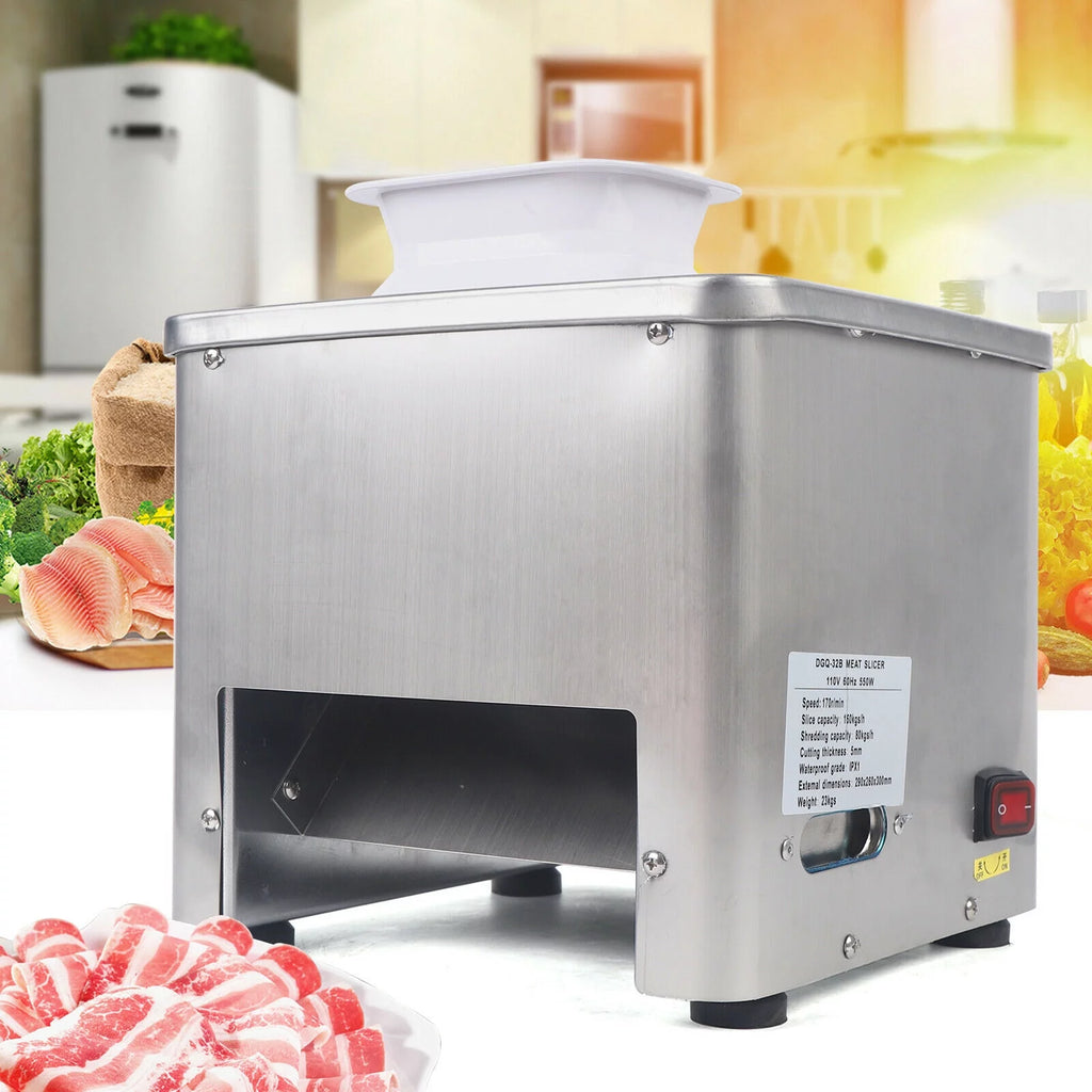 110V Stainless Electric Meat Slicer N458
