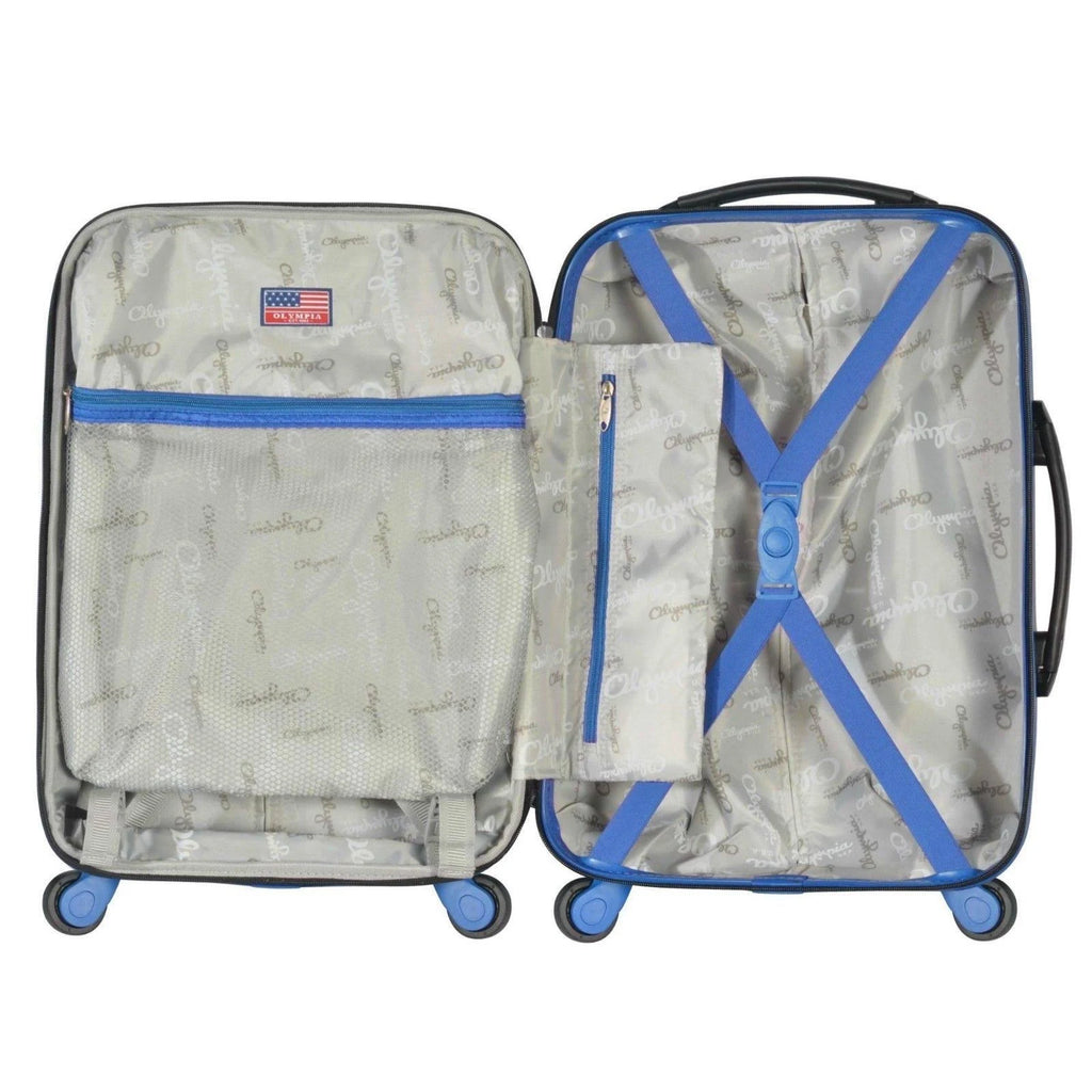 Black/Blue Carry-On Suitcase K904511